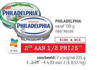 Spar Philadelphia aanbieding