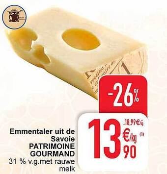 Cora Emmentaler uit de savoie patrimoine gourmand aanbieding