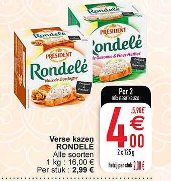 Cora Verse kazen rondelé aanbieding