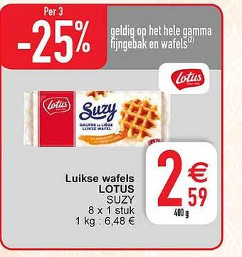Luikse wafels lotus suzy