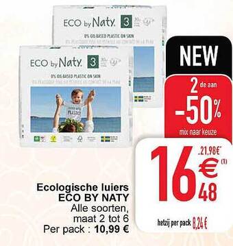 Cora Ecologische luiers eco by naty aanbieding