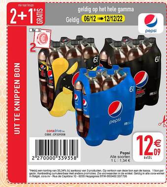 Cora Pepsi aanbieding