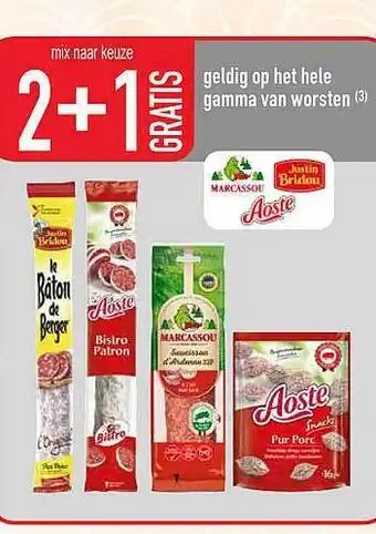 Cora Gamma van worsten aanbieding