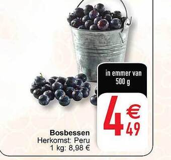 Cora Bosbessen aanbieding