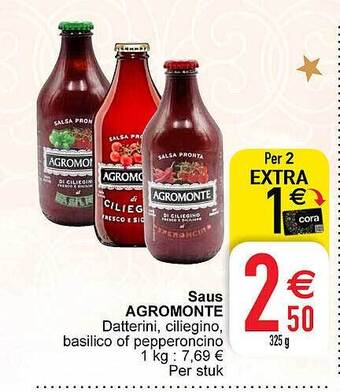 Cora Saus agromonte aanbieding