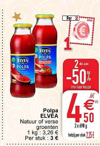 Cora Polpa elvea aanbieding