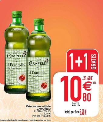 Cora Extra zuivere olijfolie carapelli il frantolio aanbieding