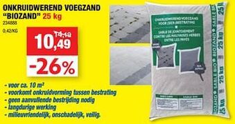 Onkruidwerend voegzand biozand