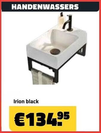 Bouwcenter Frans Vlaeminck Handenwassers irion black aanbieding