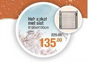 Cevo Hek enkel met slot aanbieding