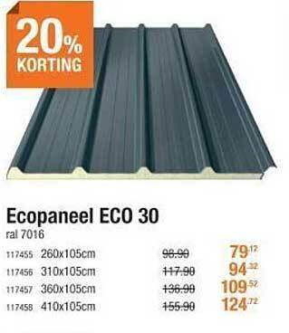 Cevo Ecopaneel eco 30 aanbieding