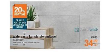 Cevo Watervaste kunststofwandtegel aanbieding
