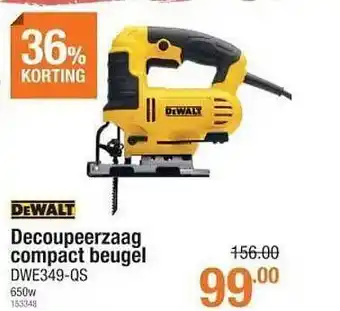 Cevo Dewalt decoupeerzaag compact beugel aanbieding