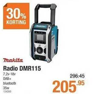 Cevo Makita radio aanbieding