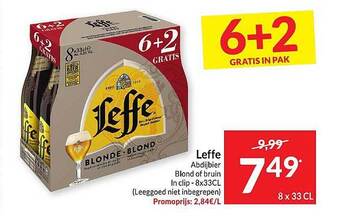 Intermarché Leffe abdijbier blond of bruin aanbieding