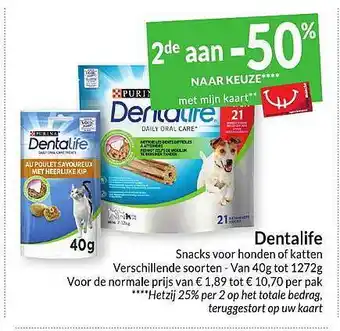 Dentalife snacks voor honden of katten