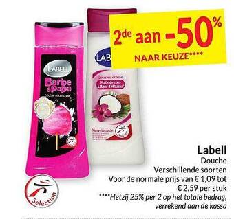 Intermarché Labell douche aanbieding