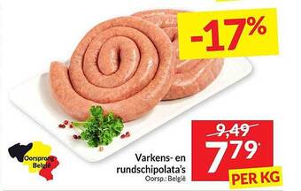 Intermarché Varkens en rundschipolata's aanbieding