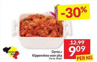 Intermarché Gyros of kippenvlees voor pita aanbieding