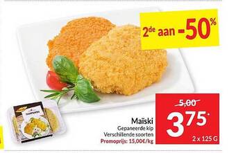 Intermarché Maïski gepaneerde kip aanbieding