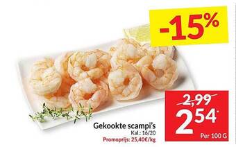 Intermarché Gekookte scampi's aanbieding