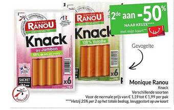 Intermarché Monique ranou knack aanbieding