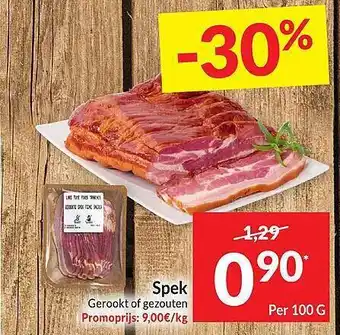 Intermarché Spek gerookt of gezouten aanbieding
