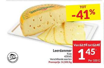 Intermarché Leerdammer kaas aanbieding