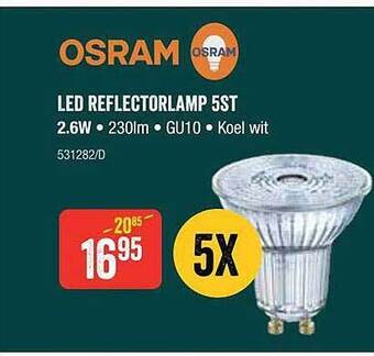 HandyHome Osram led reflectorlamp 5st aanbieding