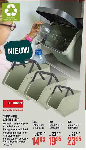 Sigma home sorteer unit