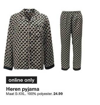 Zeeman Heren pyjama aanbieding