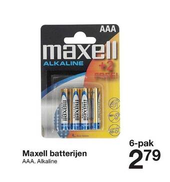 Zeeman Maxell batterijen aanbieding