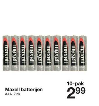 Maxell batterijen