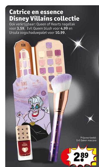 Kruidvat Catrice en essence disney villains collectie aanbieding