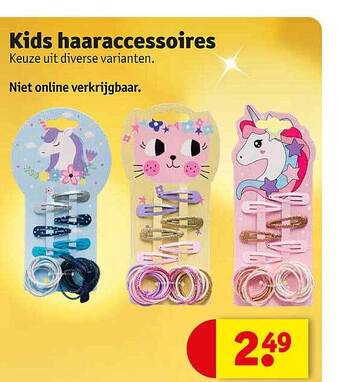 Kruidvat Kids haaraccessoires aanbieding