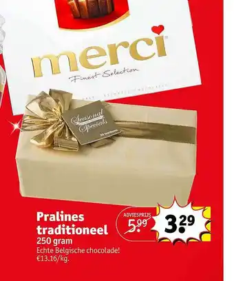 Kruidvat Pralines traditioneel aanbieding