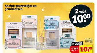 Kruidvat Kneipp geurstokjes en geurkaarsen aanbieding