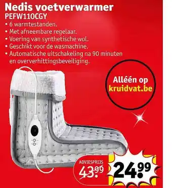 Kruidvat Nedis voetverwarmer aanbieding