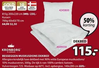Jysk Besseggen muskusdons dekbed aanbieding