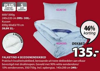 Jysk Falketind 4 seizoenendekbed aanbieding