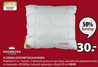 Jysk Fliseggi synthetisch kussen aanbieding
