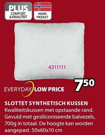 Slottet synthetisch kussen