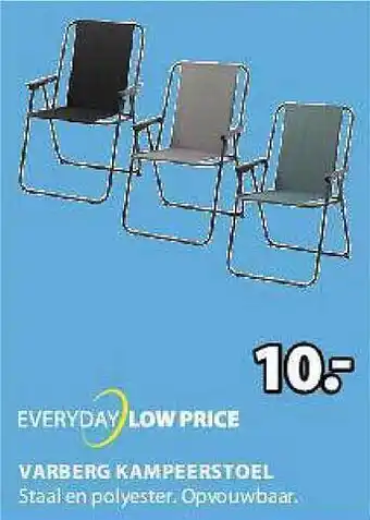 Jysk Everyday Low Price Varberg Kampeerstoel aanbieding