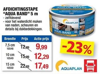 Hubo Afdichtingstape aqua band aanbieding