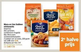 Albert Heijn Mora oven rundvleesbitterballen 300g aanbieding