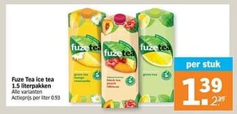 Albert Heijn Fuze tea ice tea aanbieding