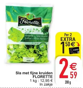 Cora Florette Sla met fijne kruiden aanbieding