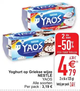 Cora Nestle Yoghurt op Griekse wijze aanbieding