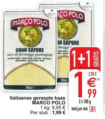 Cora Marco Polo Italiaanse geraspte kaas aanbieding