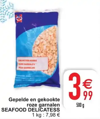 Cora Seafood Delicatess Gepelde en gekookte roze garnalen aanbieding